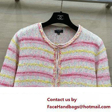 chanel Cotton  &  Mixed Fibers Pink  &  Multicolor JACKET P76604 2024